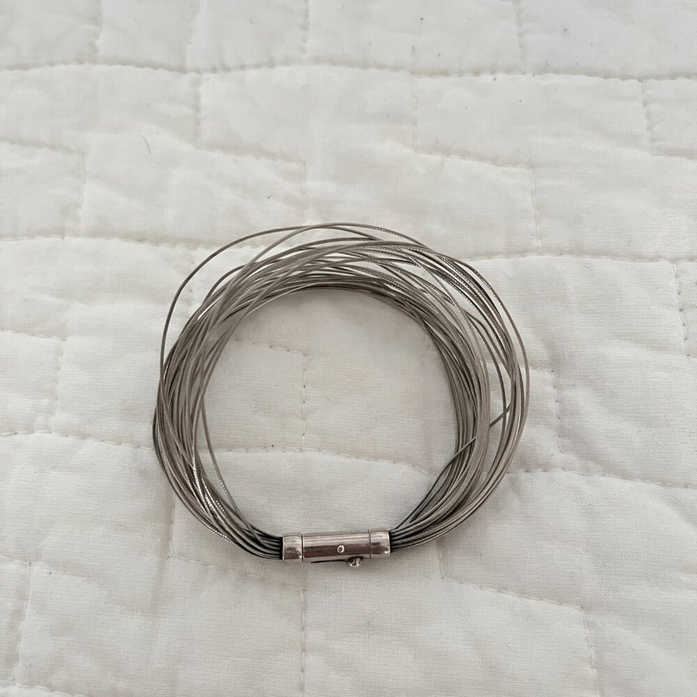 Tiffany & Co Silver Multi Strand Wire Bracelet Bangle
